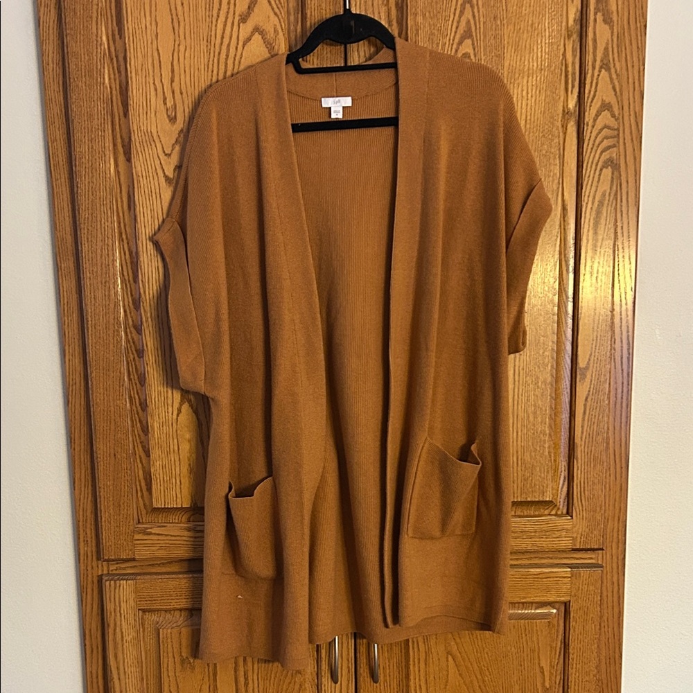 J. Jill Women's Tan Cardigan Sweater Vest